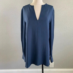 Joseph Crepe Midnight‎ blue Tunic size 4 EUC